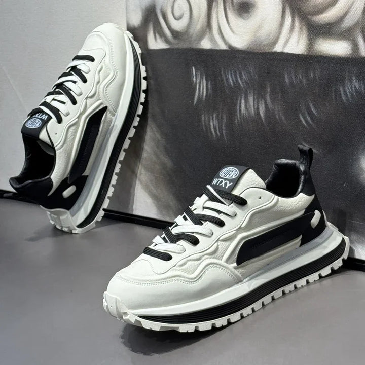 Men's Sneakers Shoes for Men Platform Sports Shoes Sports and Leisure Casual Sneaker Non-slip Fashion Wear-resistant Loafers