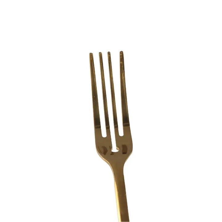 Kitchen Utensils Long Handle Stainless Steel Dessert Fork Silver/gold Korean Dinner Fork Four Tine Fruit Forks Restaurant