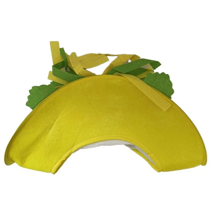 New Year Halloween French Fries Hat Cloth Personalized Taco Hair Hoop Yellow Head Accessories Creative Pizza Hat Headwear