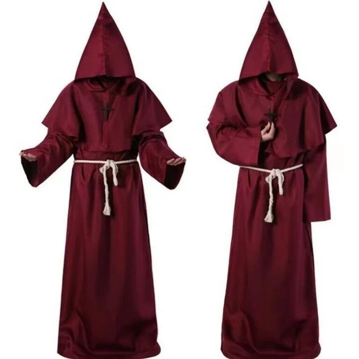 Mystical & Timeless!
A classic monk robe perfect for Halloween, school plays, or cosplay. Simple, comfortable, and full of medieval magic.
✝️ Includes: Long monk robe + belt
🎃 Occasions: Halloween, cosplay, stage performances
🪄Style: Monk,wizard,priest