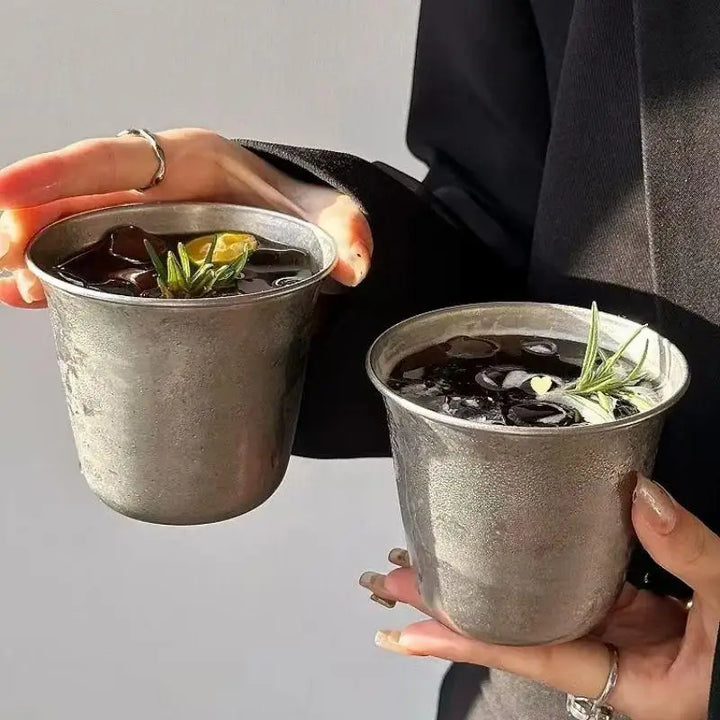 Mugs ice drink cup Stainless Steel Coffee Mug 360ml Portable Cup Travel Tumbler Coffee Jug Milk Tea Cups Office Water Mugs