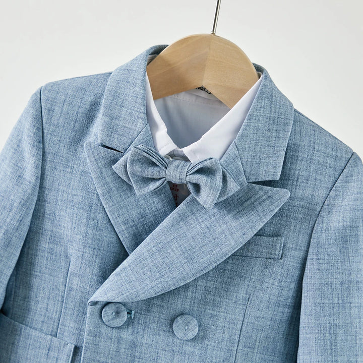 Baby Photograph Kids Clothes Sets Boy Suits Gentleman Suit Set Blazer Overalls Bow tie For Kids Wedding Party Birthday Costume