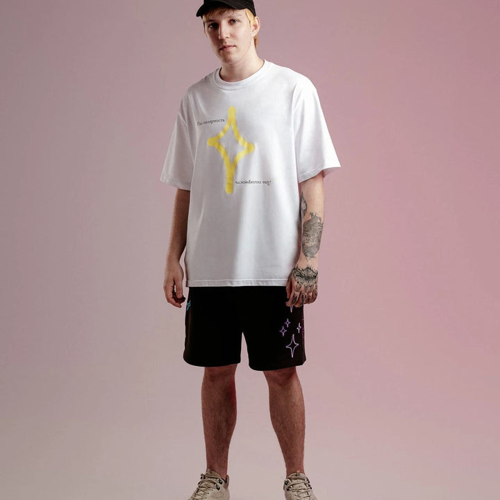 Streetwear Men's Shorts созвездие Stars Graphic Print Oversized Jorts Baggy Harajuku Short Pants Y2k Unisex Clothing Korean Goth