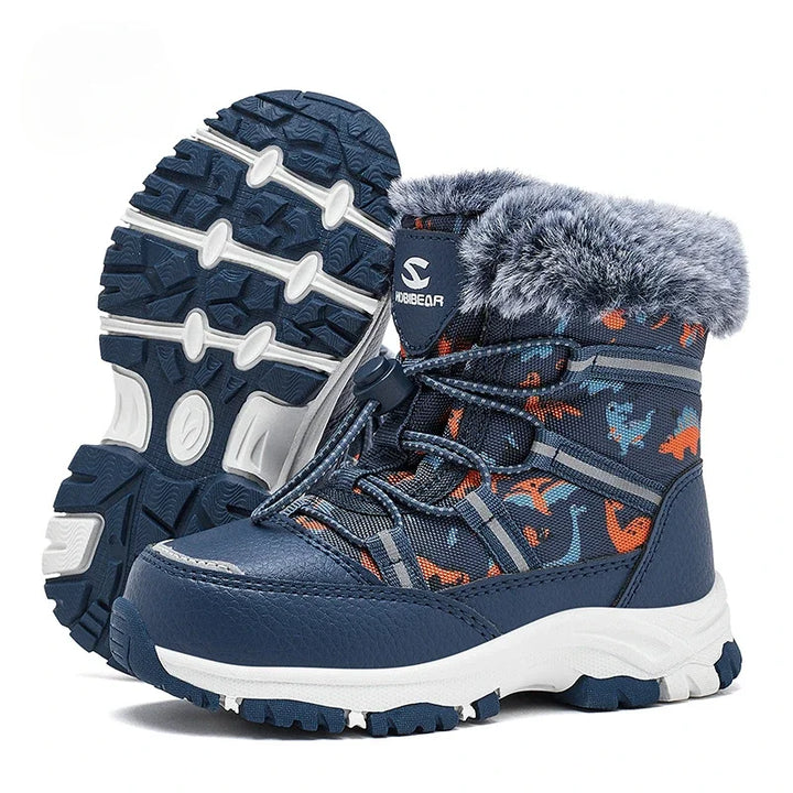 Children Casual Shoes Kids Outdoor Footwear Padded Boot Waterproof Girls & Boys Non-slip Paw Warm Fur Snow Boots Winter Sneakers