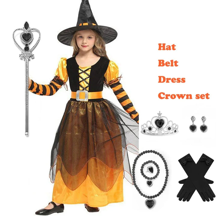 💜🎃 A Spell of Style! 🪄
Charming purple witch dress with mesh long sleeves, matching hat & broom — perfect for Halloween parties, school carnivals, or magical dress-up! ✨
🛒 Shop now!