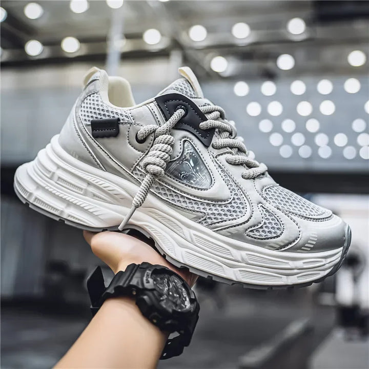 Shoes for Men 2025 New Trendy Fashion Versatile Breathable Thick Bottom Comfortable Sports and Leisure Low Top Sneakers Men