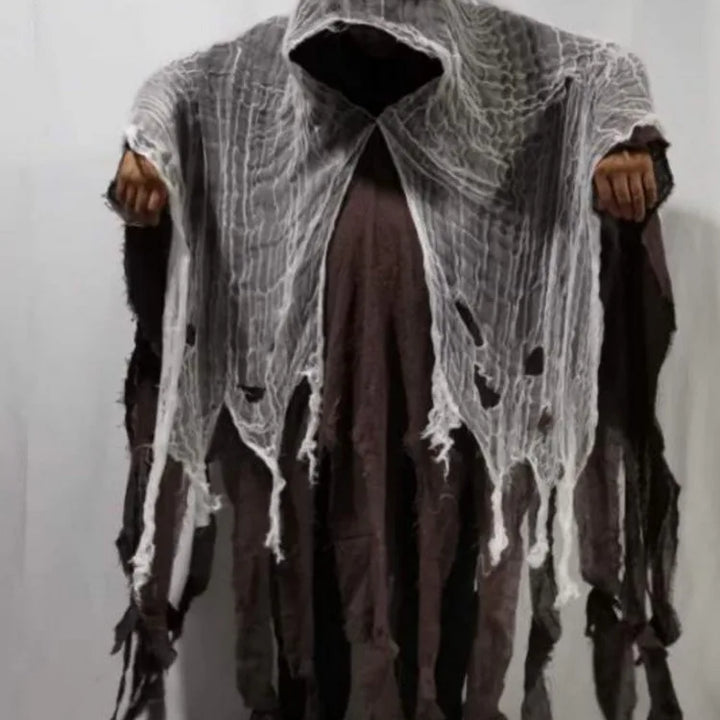 Halloween Ghost Dementors Cosplay Costume For Adult New Gothic Horror Zombie Tattered Hooded Capes Day Of The Dead Party Cloaks