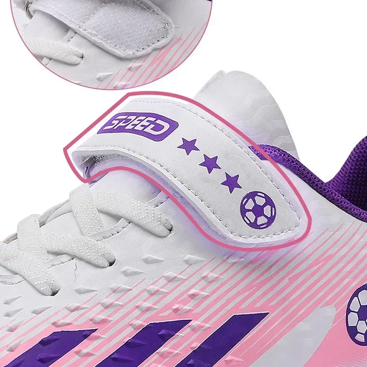 Kids Football Boots Society Cleats Soccer Shoes Boys Indoor Football Field Boots Children Non Slip Fast Training Sneakers Match