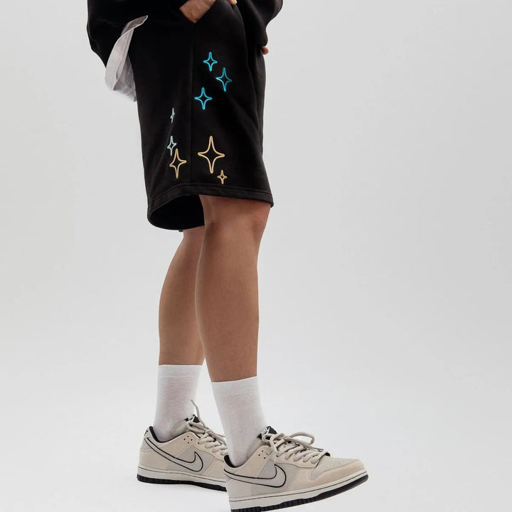 Streetwear Men's Shorts созвездие Stars Graphic Print Oversized Jorts Baggy Harajuku Short Pants Y2k Unisex Clothing Korean Goth