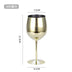Stainless Steel Wine Glass Goblet Drinking Cup Champagne Glass Party Home Bar Supply