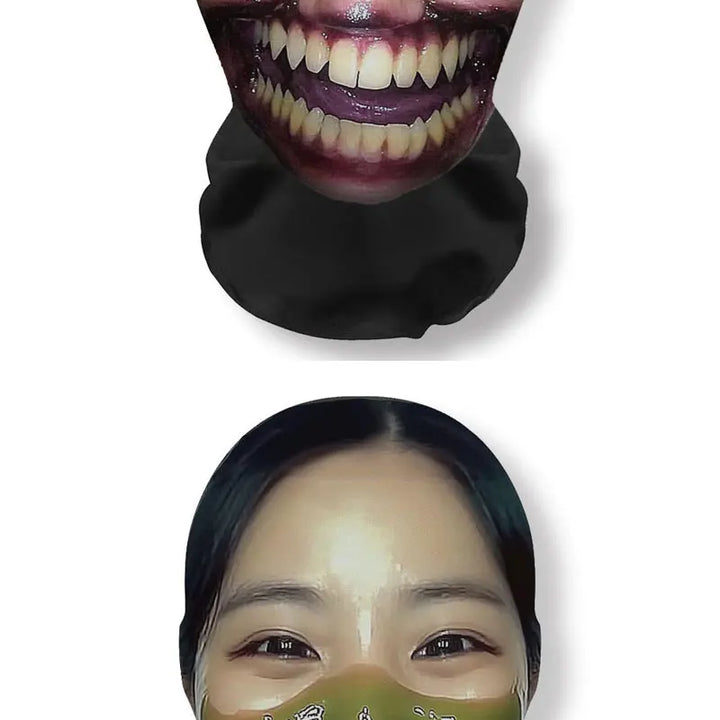 Halloween Terrifying Face Masks Funny Cosplay Realistic Zombies Full Face Mask Party Props Elastic Mesh Balaclava Headcovers