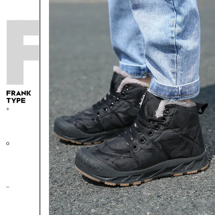 Waterproof Winter Children Snow Boots Warm Outdoor Shoes Boy Girl Short Boots Fashion Comfortable Non-Slip Sneakers Kids Boots