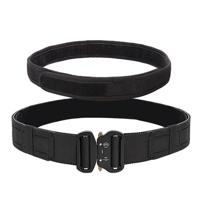 Tactical Quick Release Metal Buckle for Men, MOLLE Airsoft Men Belts, Military Tactical Belt, 2"