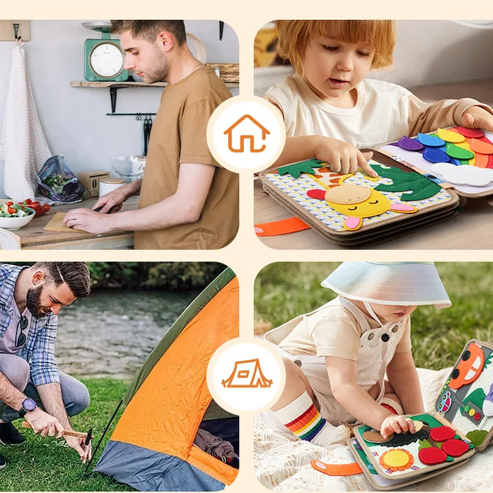 Baby Toy Soft 3D Cloth Book First Book Montessori Infant Early color Cognitive Educational Toys Learning Basic Life Skills Toys