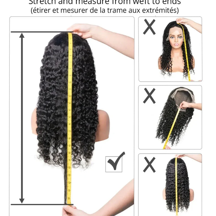 200 Density Kinky Curly V-Part Wig Human Hair No Leave Out Upgrade Deep Wave Curly V Shape Wig No Glue Clip In Half Wigs on Sale