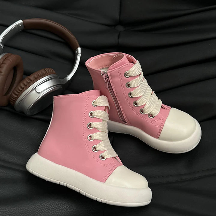 Children's Boots Autumn and Winter New Korean Style Short Boots for Boys and Girls Waterproof Mid-Calf Baby Girl Leather Boots Fashionable Brand Shoes