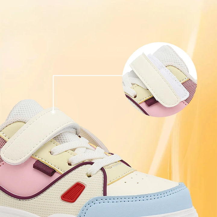 Kids Spring Sneakers Girls School Casual Shoes Outdoor Breathable Running Shoes Light Soft Tenis Pink Non-slip Children Shoes