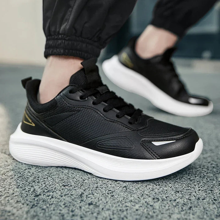 Outdoor Trendy Walking Shoes for Men Sneaker Man Leather High-quality Casual Breathable Flat Non-slip Tennis Shoes