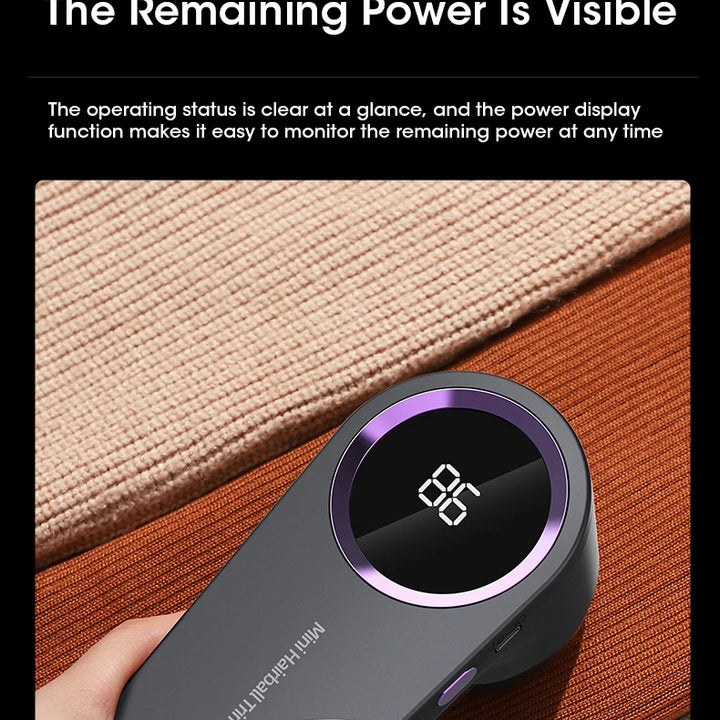 Lint Remover for Clothing LED Digital Electric Pellet Fluff Remover USB Rechargeable Fuzz Fabric Shaver Sweater Dropshipping
