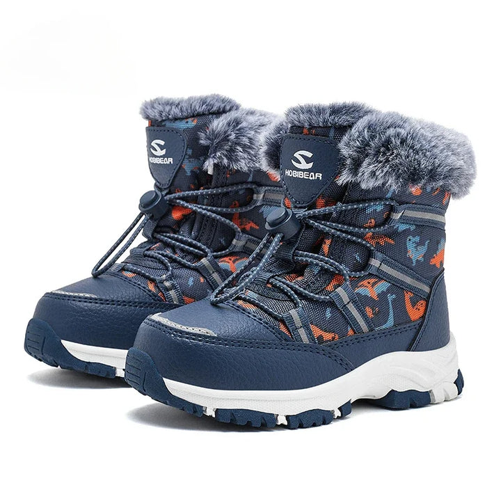 Children Casual Shoes Kids Outdoor Footwear Padded Boot Waterproof Girls & Boys Non-slip Paw Warm Fur Snow Boots Winter Sneakers