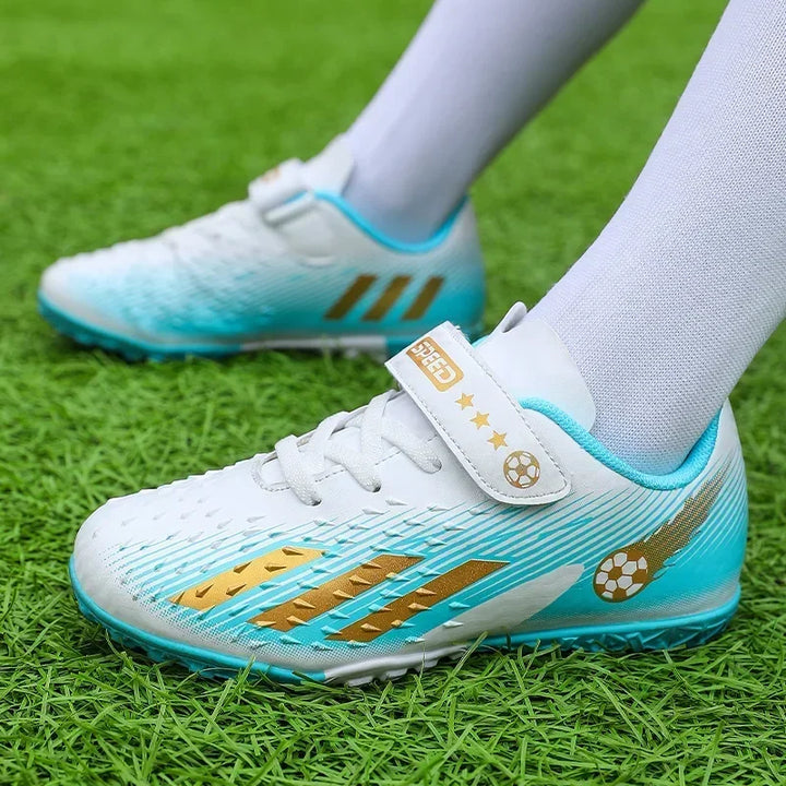 Kids Football Boots Society Cleats Soccer Shoes Boys Indoor Football Field Boots Children Non Slip Fast Training Sneakers Match