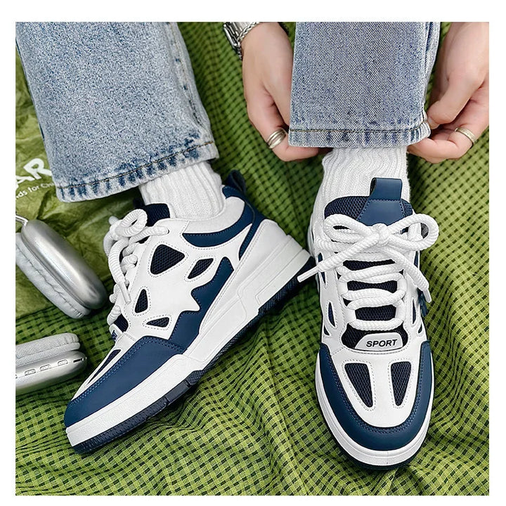 Men Platform Vulcanized Shoes New Fashion Increased Thick Sole Breathable Casual Wear Resistant Casual Sports Shoes for Men