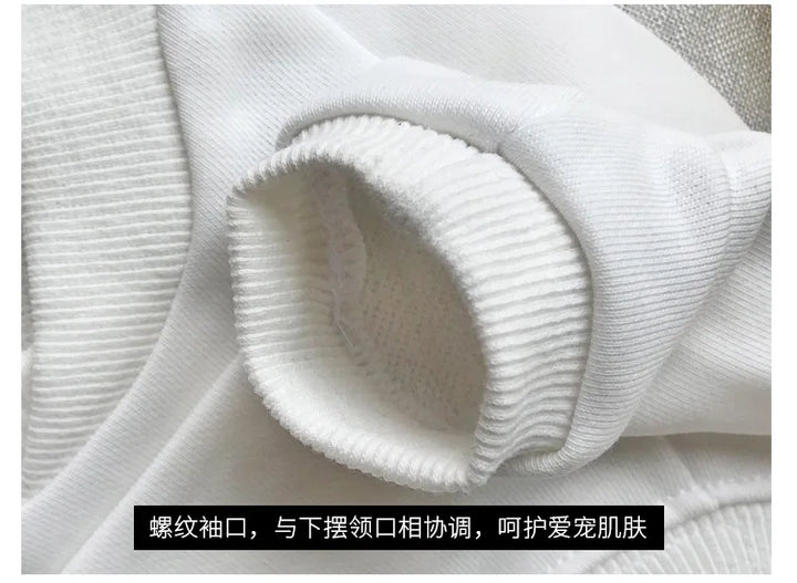 Pet Clothes  Dog Clothes Parent-child Wear Spring and Autumn Korean Version Printing Pure Cotton Two Colors Seven Sizes