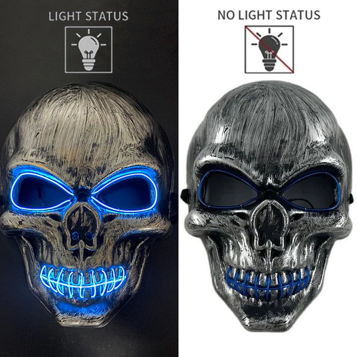 Adults Black Pirate Hats with Skull Pattern Halloween Cosplay Props Parties Caribbean Pirate Costume Hats LED Glowing Party Hat