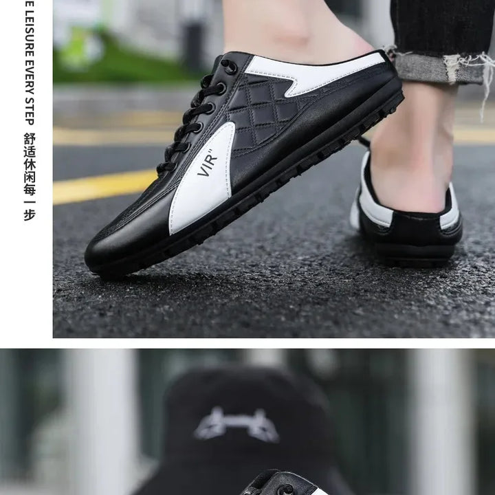 Summer Slippers for Men Trendy Men's Flat Bottom Casual Shoes Soft Sole Support Shoes Men's Sneakers Zapatos De Hombre