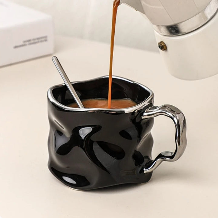 Irregular Ceramic Mugs Creative Coffee Cups Couple's Home Cups Ceramic Mugs Living Room Drinking Utensils Ceramic Mugs Gifts