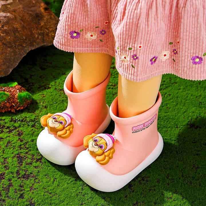 Paw Patrol Kids' Rain Boots For Boys Girls Toddler Lightweight Anti Slip Baby Water Shoes Kindergarten Cute Waterproof Footwear