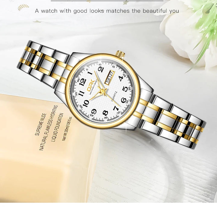 OPK 8110 Watch For Women Quartz Watch Waterproof Classic Luxury Brand Ladies Watch Stainless Steel Strap Watches Reloj Mujer