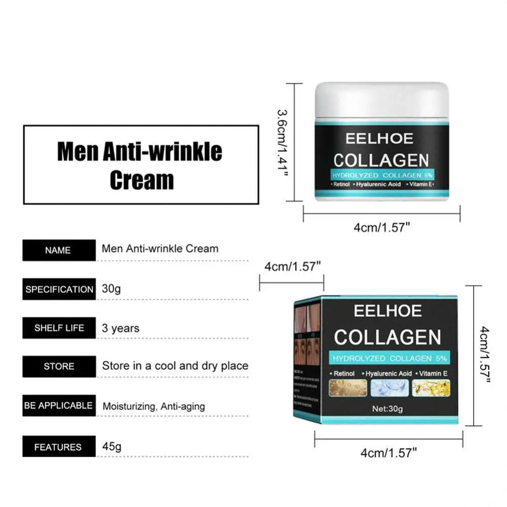 Collagen Creams For Men Improve skin quality Face Cream Firming Moisturizing Hyaluronic Acid Cream Facial Skin Care