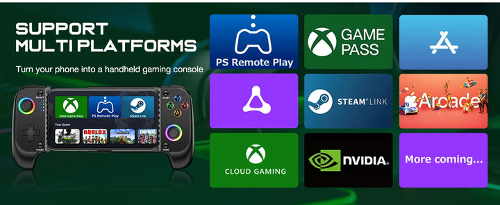 BEBONCOOL MC100 Gamepad Telescopic For Apple IOS Android PUBG COD Stretch Wireless Bluetooth Phone Game Controller Joystick
