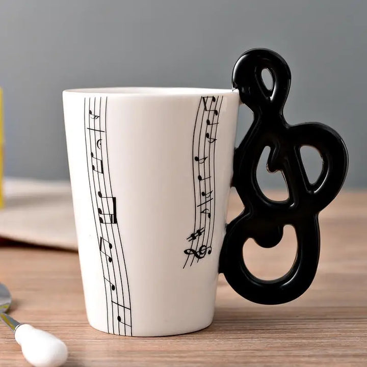 Dropshipping Ceramic Mugs Guitar Mug Musical Instrument Musical Note Shapes Coffee Mugs Milk Tea Cups Drinkwars for Kitchen Tool