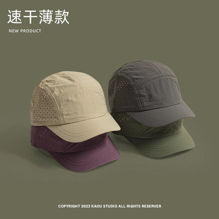 Summer Thin Breathable Mesh Baseball Caps for Men and Women Outdoor Camping Leisure Sun Protection Quick-drying Hiking Hats