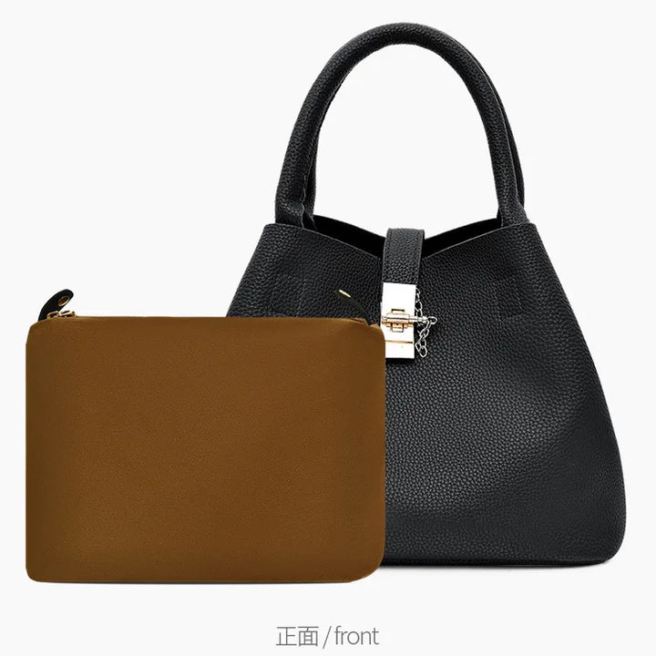 Spacious. Stylish. Ready for Anything.
This large-capacity bucket-style handbag features a sleek lychee pattern, durable PU leather, and a versatile design — perfect as a shoulder or crossbody bag. Ideal for work, travel, or everyday wear. 👜✨