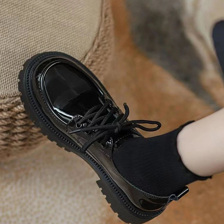 Women's Shoes With Straps Office Platform Medium Heels Ladies Pumps Loafers Lastest Casual Footwear On Sale Social Premium