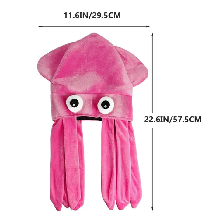 Halloween Octopus Hat Hood Funny Hat Couple Children Adult Crazy Party Hats Animal Hat Japanese Birthday Creative Gift Headdress