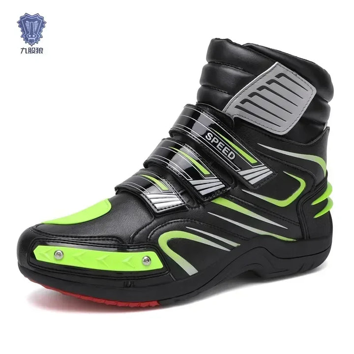 Boots Motorbike Racing Ankle Men Leather Motos Breathable Anti Slip Wear-resistant Riders Length Shoes 2025 New Motorcycle Boots