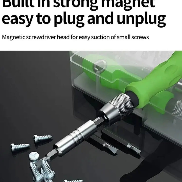 Mini 32-in-1 Precision Screwdriver Set Magnetic Phillips Bits Multifunctional Hand Repair Tool Kit for Phone Watch Glasses PC
