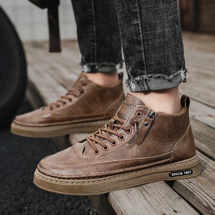 All-Occasion Comfort in Every Step
Discover our Men’s High-Top Leather Boots – sleek, durable, and made for every moment. From casual days to dressed-up nights, these boots do it all.
✅ Comfortable fit
✅ Premium leather
✅ Perfect for any occasion