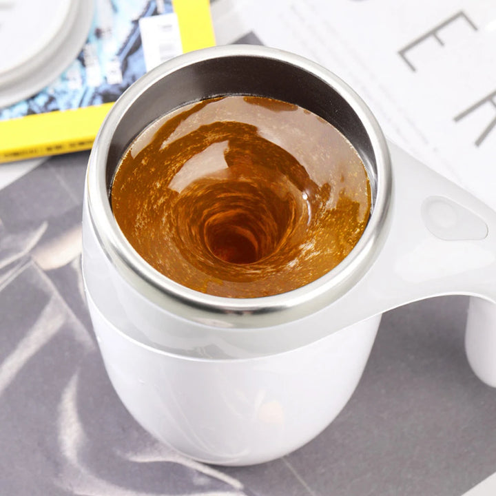New Automatic Stirring Magnetic Mug Creative Stainless Steel Electric Smart Mixer Coffee Milk Mixing Cup Water Bottle Mark Cup