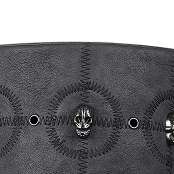 Steampunk Top Hat Halloween Costume Cosplays Gothics Party Accessory Props Black Imitation-Leather Hat for Men Women