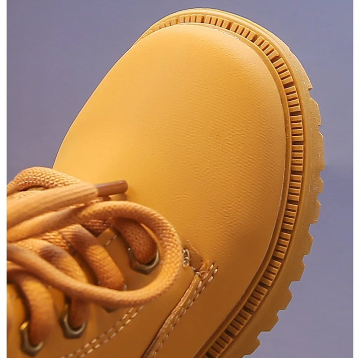Kids Ankle Boots for Boys Girls 2025 New Autumn Toddler Hiking Boots Breathable Non-slip Korean School Shoes for Rainy Season