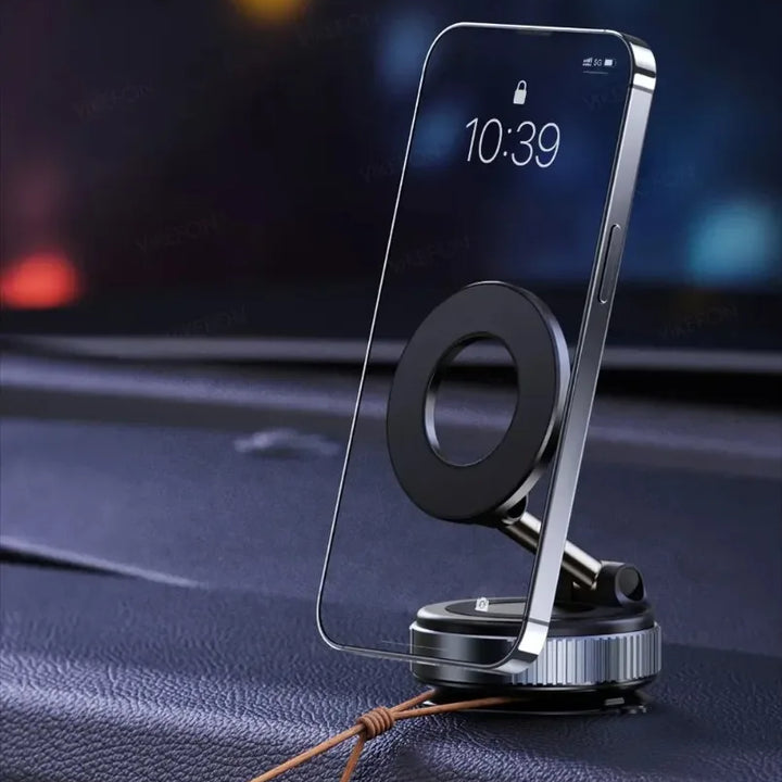 Magnetic Car Phone Holder 360° Rotation Folding With Vacuum Suction Cup For iPhone 12-16 Series Car/Gym/Driving Phone Holder