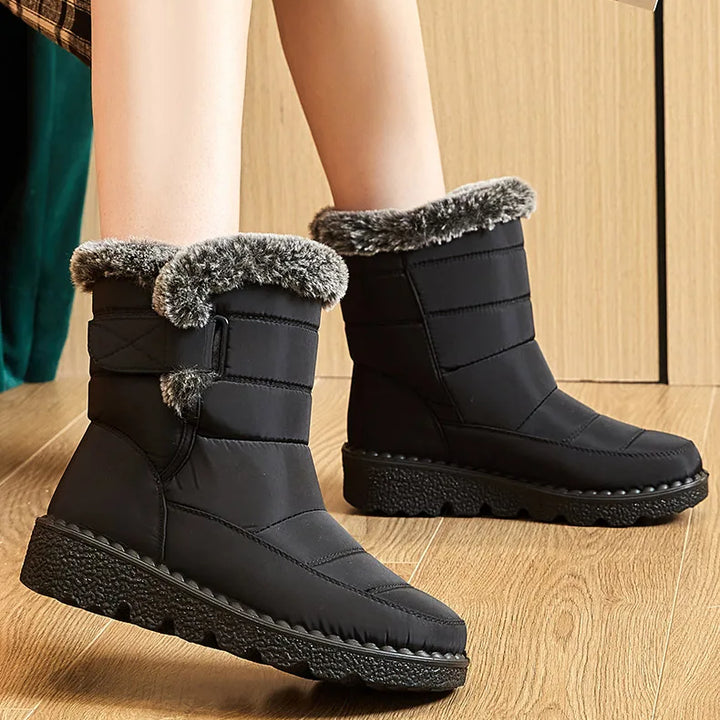 Women's Boots Trend Winter Shoes For Woman Winter Boots Ankle Low Heels Botas Mujer Waterproof Snow Boots With Fur Shoes