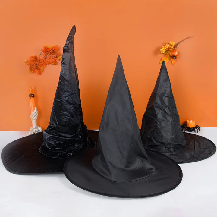 Halloween Witch Wizard Hat Party Costume Headgear Devil Cap Cosplay Props Decoration Accessories for Adult Women Men