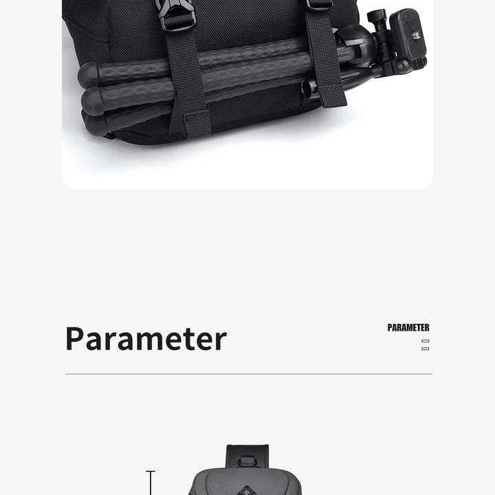 OZUKO Large Capacity Men Shoulder Bag Waterproof Sling Crossbody Bags for Man Short Trip Messenger Bag Fashion Quality Chest Bag