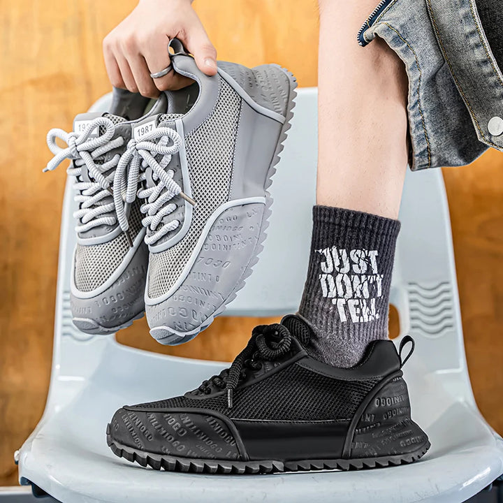 Men's Shoes - 2025 Summer New Style Anti-slip and Wear-resistant Sports Shoes with Breathable Mesh Surface and Casual Style